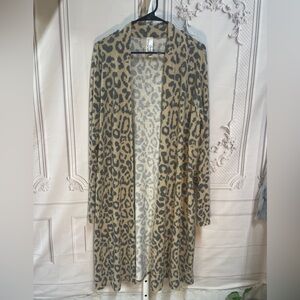Crepas Animal Print Leopard Long With Pockets size 3X